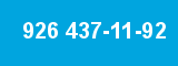 926 437-11-92
